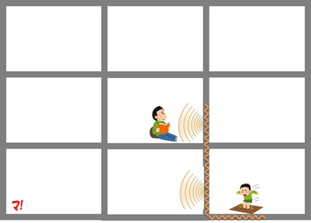 生活音は階上からとは限らない