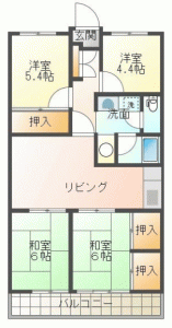 1980年代 典型的な間取り