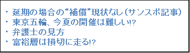 【悲報】東京五輪は延期