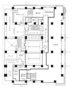 プラウドタワー芝浦 2F平面図