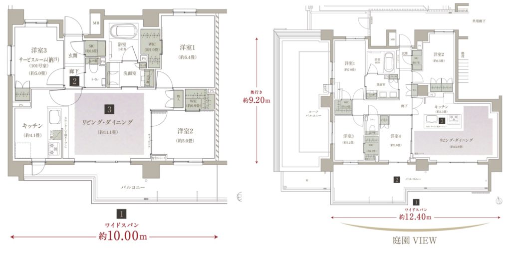 ザ・パークハウス板橋大山大楠ノ杜の間取図（スムログ）