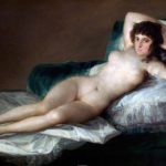 裸のマハ フランシスコ・デ・ゴヤ画 (1797年-1800年頃 プラド美術館収蔵)