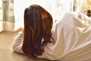 日当たり女性