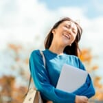 笑顔のビジネスウーマン